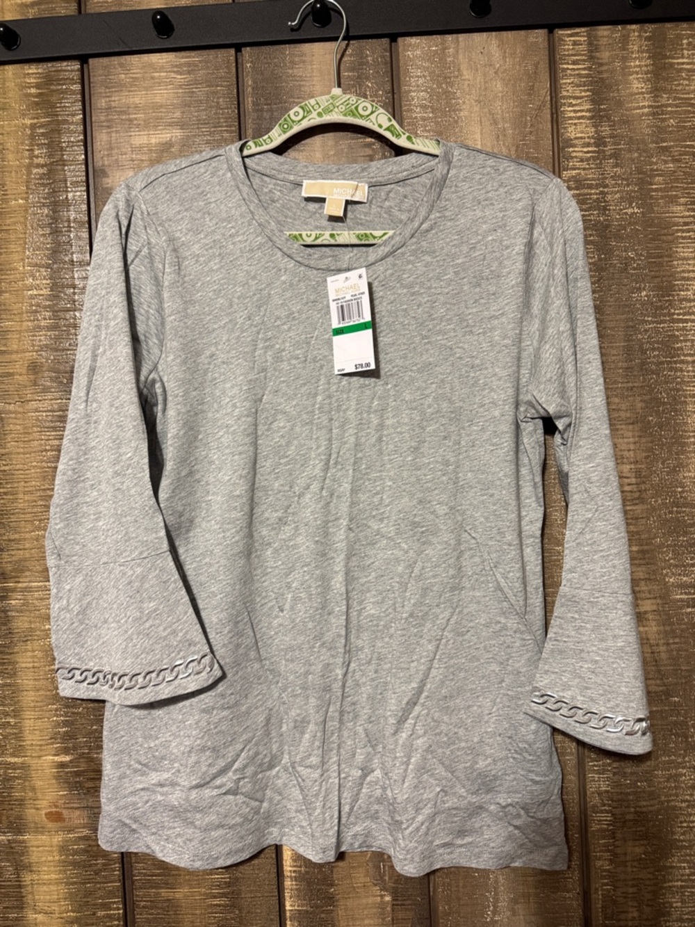 Michael Kors long sleeve gray shirt